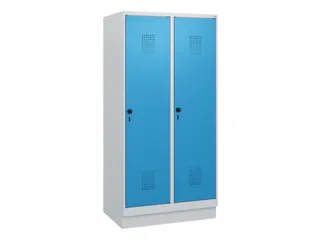 schoollocker,HxBxD 1630x800x500mm,2vak,vak B 400mm,draaigrendel,sokkel - 2