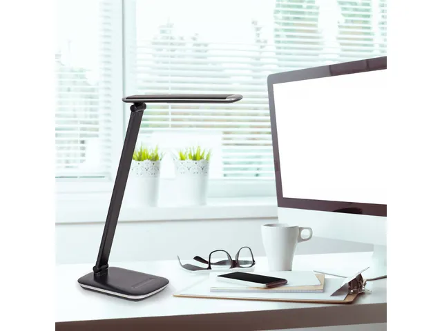 Bureaulamp LED MAULjazzy dimbaar USB-poort Zwart