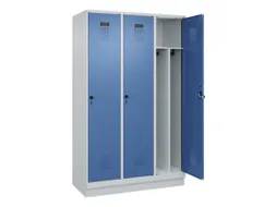 locker voor scheiding van kleding,HxBxD 1950x1200x500mm,3vak