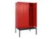locker met bank,voor scheiding van kleding,HxBxD 2120x1200x815mm,3vak