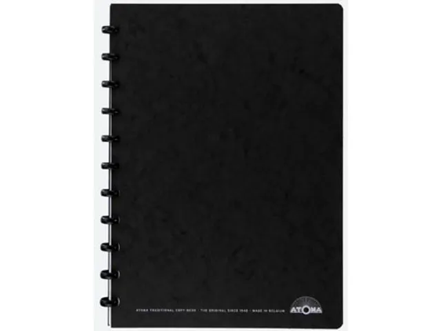 Atoma Meetingbook, Ft A4, Zwart, Gelijnd