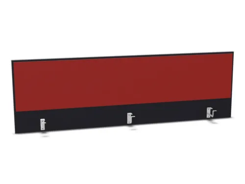 opzetpaneel,v. bureau,aanbouw achter,B 1800mm,CC-zwart,BN4011-rood
