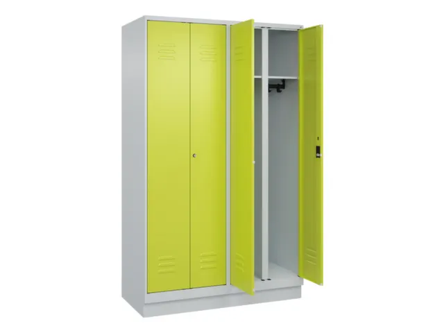 locker voor scheiding van kleding,HxBxD 1950x1200x500mm,4vak