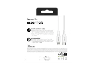 mophie essentials Lightning to USB-C | charging cable (1M), 1 m, Light - 4