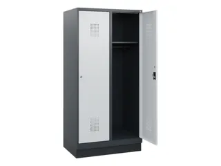 schoollocker,HxBxD 1630x800x500mm,2vak,vak B 400mm,cil.-slot,sokkel - 1