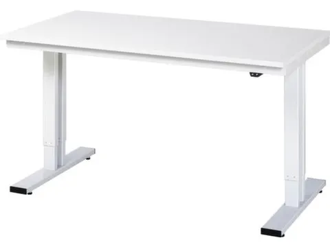 Werkbank elektrisch hoogte verstelbaar 720-1120x1500x800mm wit RAL7035