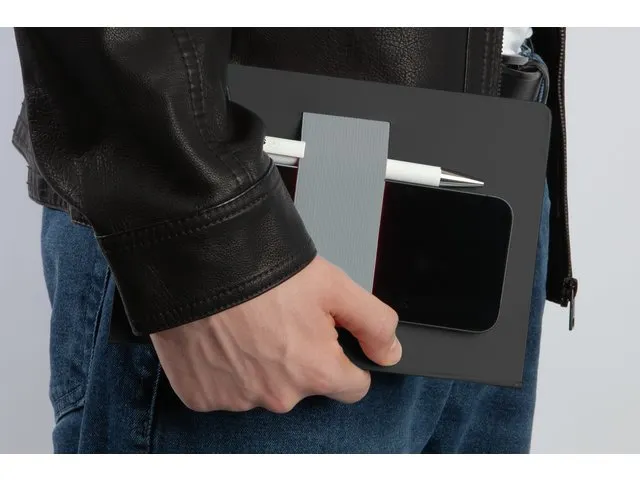 Carnet Sigel Linescape Neo A5 gris foncé/gris clair à couverture rig
