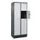 lockerkast,HxBxD 1950x800x500mm,2x4vakken,vak B 400mm,cil.-slot,sokkel