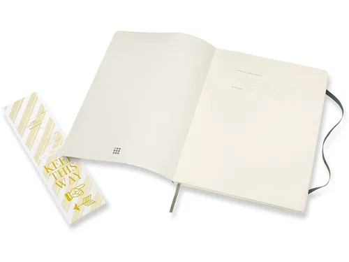 Notitieboek Moleskine XL 190x250mm blanco soft cover myrtle green