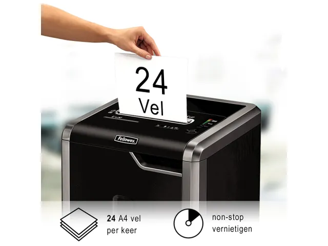 Papiervernietiger Fellowes 225i stroken 5.8mm P-2