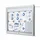 Outdoor mededelingenbord 8x A4 met logopaneel LED verlicht