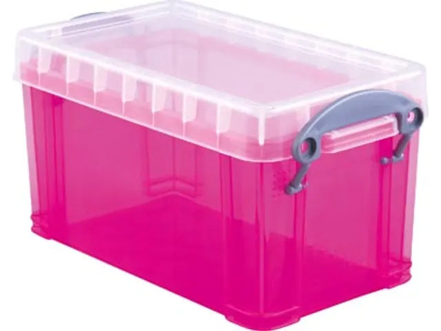 Opbergdoos 2,1 Liter Transparant Roze