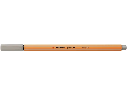 Fineliner STABILO point 88/93 fijn warm grijs