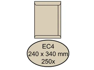 Envelop Quantore Akte Ec4 240X340Mm 120Gr Cremekraft Gegomd - 1