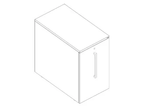 apothekerskast,HxBxD 779x450x800mm,1lade(n),decor eiken-mocca