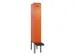 locker met bank,voor scheiding van kleding,HxBxD 2120x300x815mm,1vak