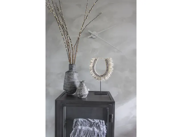 Horloge murale NeXtime Hands Ø85cm aluminium/argent