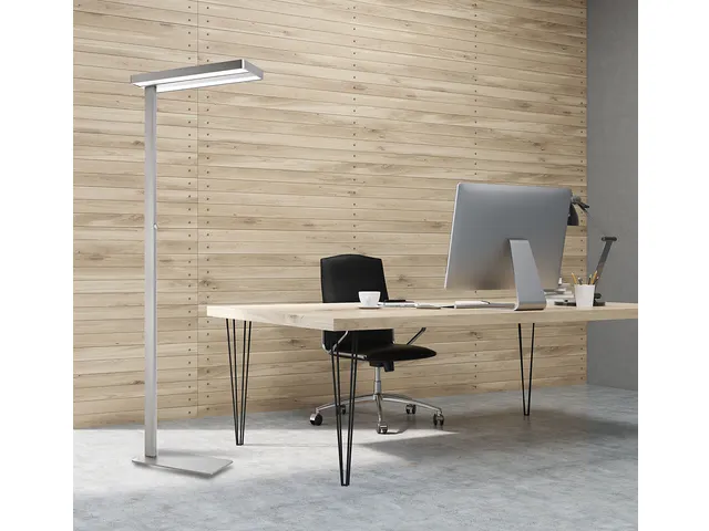 400079771 Unilux Vloerlamp Lixus LED 195cm 4100K 7492lm metaalgrijs