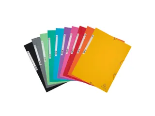 Elastomap A4 glanskarton 3 kleppen Assorti felle kleuren - 5