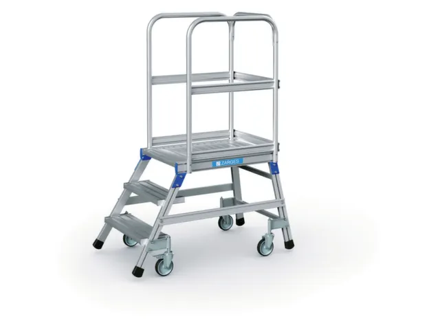 Bordestrap Aluminium Bordes 720x 600x 800mm 3treden Aluminium