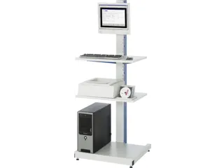 pc-station,HxBxD 1680x650x650mm,monitorhouder,3legborden - 1