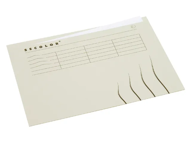 Vouwmap Secolor A4 ongelijk 225gr grijs