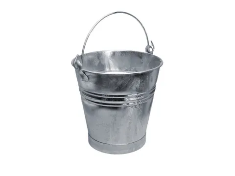 emmer,HxØ 335x335mm,17l,plaatstaal vuurverzinkt,m. voet van bandijzer