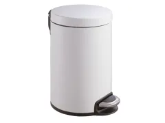 Serene pedaalemmer 20 liter met metalen Binnenemmer Wit