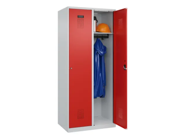 locker,HxBxD 1850x800x500mm,2vak,vak B 400mm,cil.-slot,staand op vloer