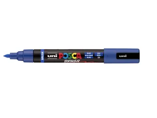 Paintmarker Uni POSCA PC-5BR brushpunt M donkerblauw - 1