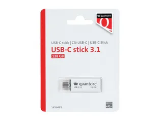 USB stick 3.1 Quantore USB-C 128GB zilver - 1