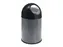 Afvalbak met pushdeksel en binnenemmer 30 Liter Metallic