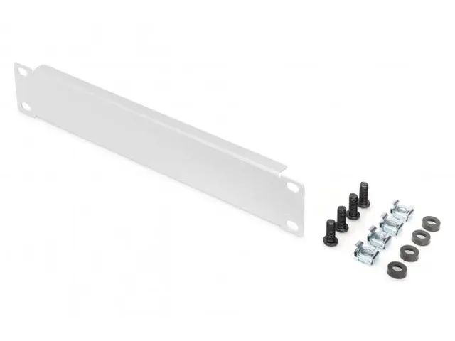 1U Afdekplaat voor 254mm (10 inch) Kasten 45x255x12mm Grijs
