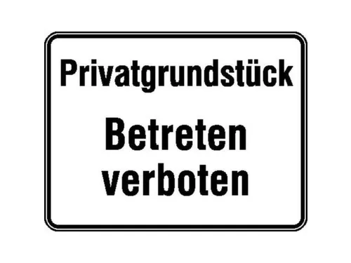 verbodsbord,Privéterrein - Betreden verboden,aluminium gemerkt