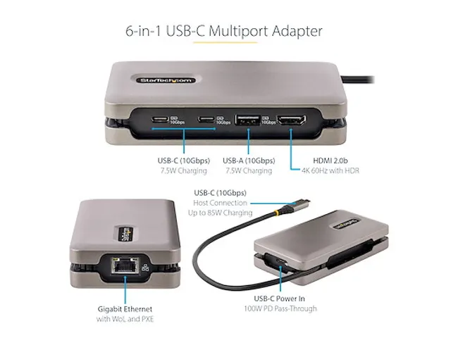 USB-C Multiport Adapter 4K 60Hz HDMI 2.0b, HDR