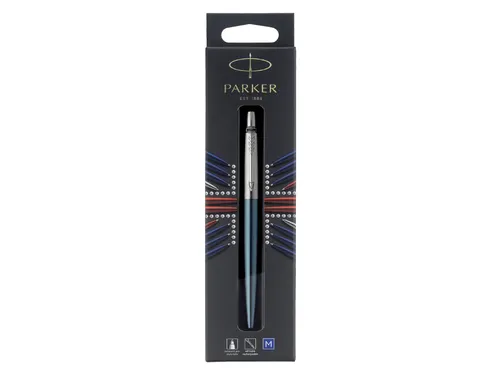 Balpen Parker Jotter Waterloo blue CT medium op blister