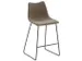 tabouret de bar assise H 650mm assise similicuir vintage vase
