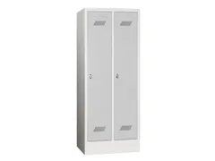 lockerkast v. kinderen,HxBxD 1600x630x500mm,2vak,RAL7035,front RAL7035