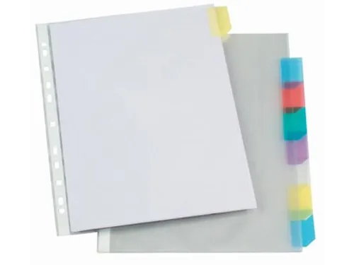 Viquel Geperforeerde Showtas A4 Met 8 Tabs 0.09mm 11-Gaats