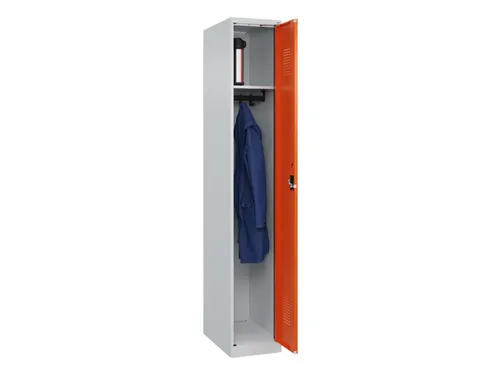 locker,HxBxD 1850x300x500mm,1vak,vak B 300mm,cil.-slot,staand op vloer