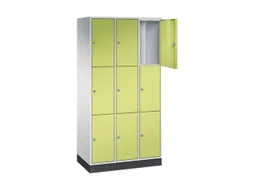 lockerkast,RAL 7035/RDS1108060,HxBxD 1950x920x500mm,3x3vakken