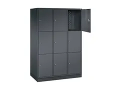 grootvolume-lockersysteem,HxBxD 1950x1220x600mm,3x3vakken,cil.-slot