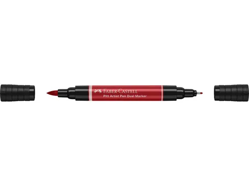 Tekenstift Faber-Castell Pitt Artist Pen duo marker 219 diep scharlake