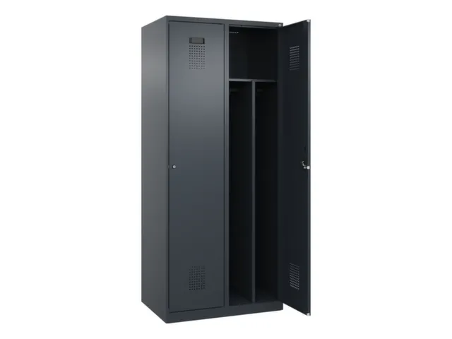 locker voor scheiding van kleding,HxBxD 1850x800x500mm,2vak