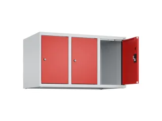 opzetkast,v. locker,3vak.,vak B 300mm,HxBxD 500x900x500mm,cilinderslot - 1