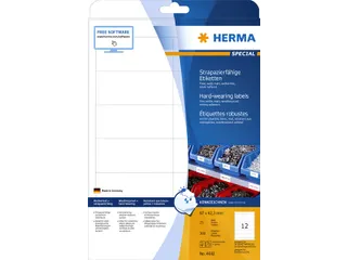 HERMA 4692 Weervaste Folie-etiketten A4 97x42,3mm Wit 300 stuks - 3
