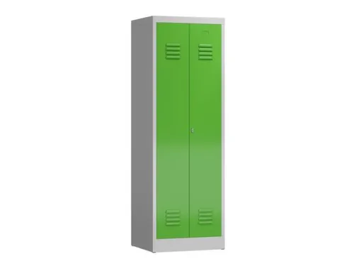 garderobekast 1800x590x500mm 2vak klink RAL7035 RAL6018