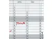 jaarplanner HxB 60x90cm magnetisch bord wit met raster