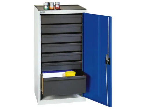 Gereedschapskast Hxbxd 1000x500x500mm 7laden Ral7035 Front Ral5010