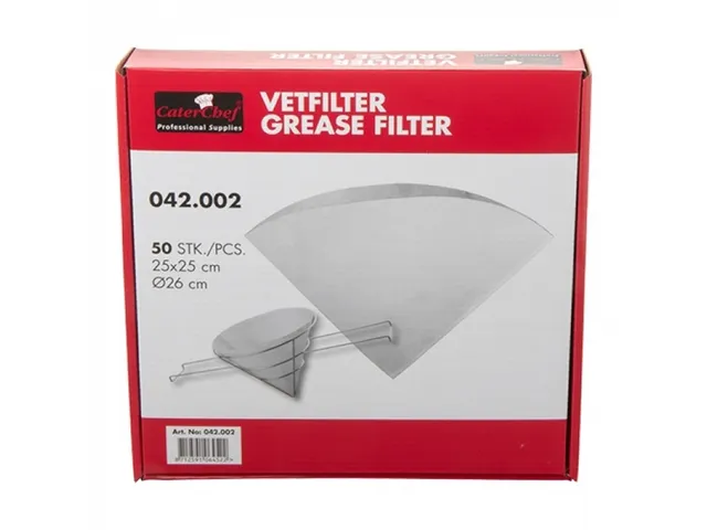 Filtre à huile et graisse Emga Ø26cm 50 pièces